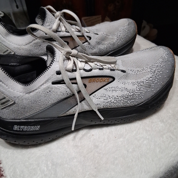 Brooks Glycerin Stealthfit 21 Mens  10.5  Shoes White  Running Sneaker - Picture 3 of 15